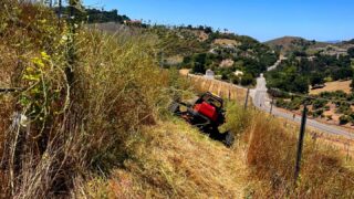 #vineyard Clean up. Too steep for traditional Machinery so do it remotely! @2drunkowls